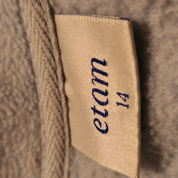 Etam Light Blue Zip Up Fleece Jacket Plus Size 14. Warm. Scarf not included. - Picture 2 of 8